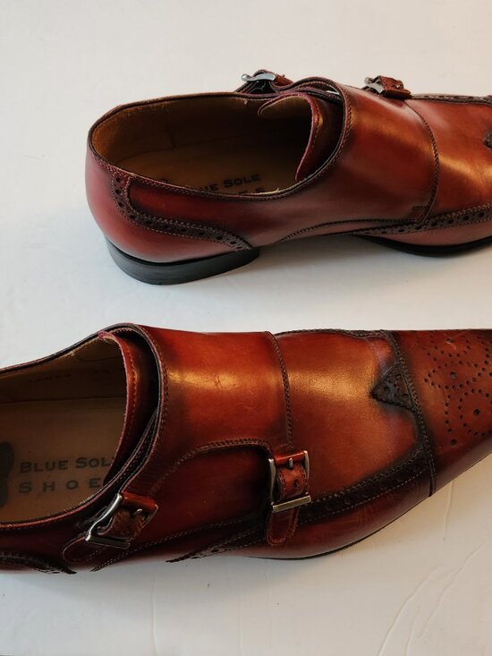 blue Sole men\'s leather dress shoes  size: 9.5  made in Spain main image 3